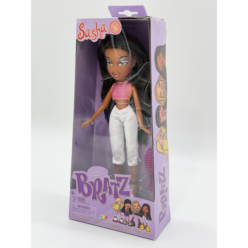 Bratz Sasha Doll Alwayz Fashion Doll Y2K Pink Polka Dot Top White Pants NIB 2023 - Picture 2 of 5